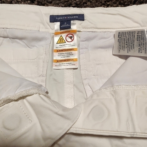 Tommy Hilfiger Chino Style Short White Sz. 8 - Picture 5 of 7